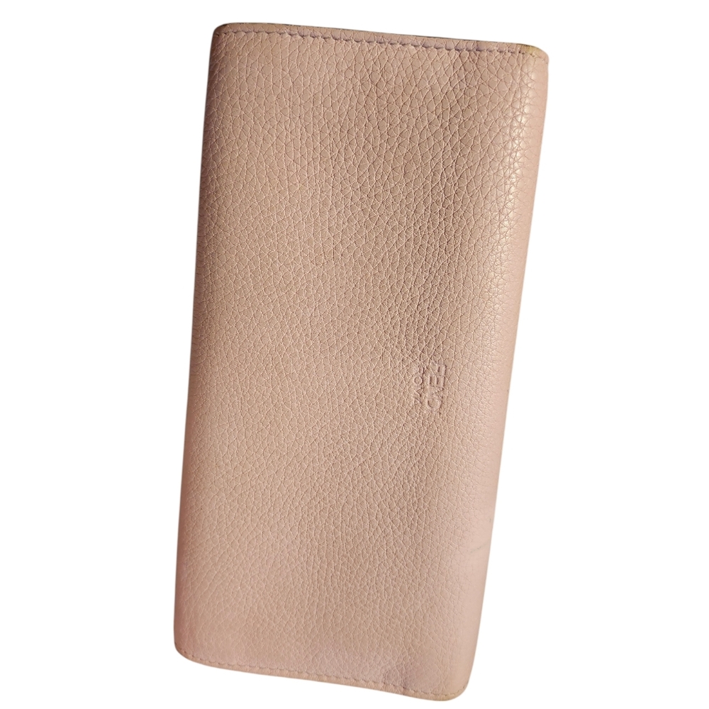 Fendi Blush Leather Wallet with Gold Detail - Picture 2 of 14